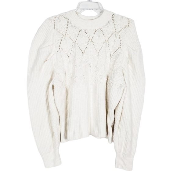 A NEW DAY puff sleeve pullover sweater with bobbles NWT Christmas photos - Picture 1 of 7